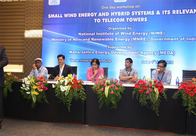 One day workshop on "Small Wind Energy and Hybrid Systems & its relevance to Telecom Tower" on 1st July, 2016 at Hotel Novotel, Pune