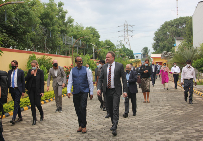 Visit of H.E. Mr. Dan Jannik Jorgensen, Danish Minister of Climate, Energy and Utilities & H.E Freddy Svane, Ambassador of Denmark to India, Embassy of Denmark in India along with their Delegation to NIWE on 8th September, 2021