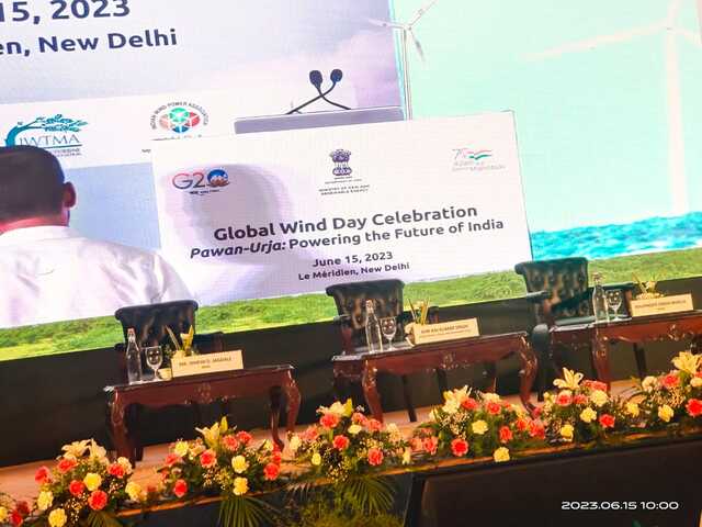 Global Wind Day Celebration at New Delhi on 15th June, 2023