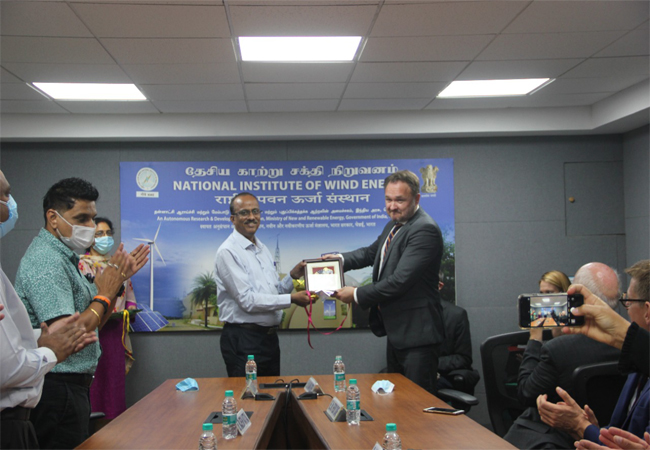 Visit of H.E. Mr. Dan Jannik Jorgensen, Danish Minister of Climate, Energy and Utilities & H.E Freddy Svane, Ambassador of Denmark to India, Embassy of Denmark in India along with their Delegation to NIWE on 8th September, 2021