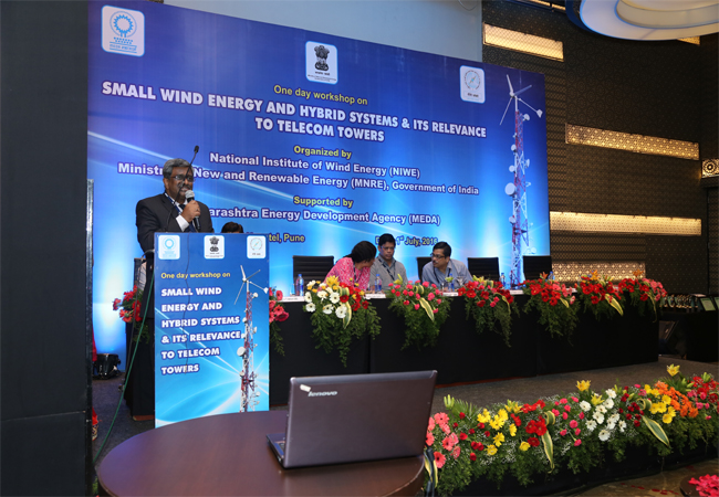 One day workshop on "Small Wind Energy and Hybrid Systems & its relevance to Telecom Tower" on 1st July, 2016 at Hotel Novotel, Pune