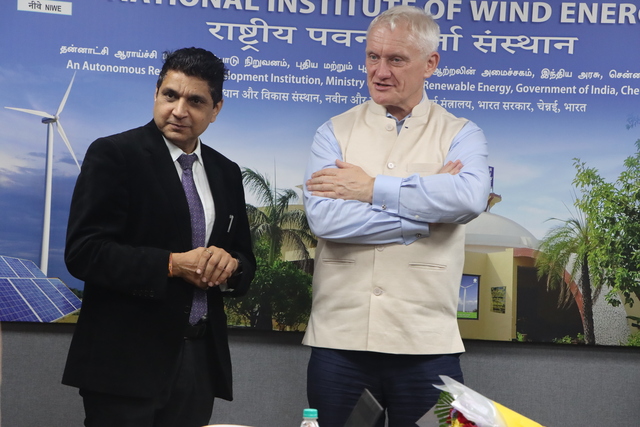 Visit of UK’s Minister of State for Climate Change, Department of Energy Security and Net Zero, Mr.Graham Stuart to NIWE, Chennai on 29th July 2023