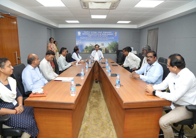 Shri.Bhagwanth Khuba, Hon'ble Minister of State for Chemicals & Fertilizers and New & Renewable Energy visited NIWE on 22.08.2022