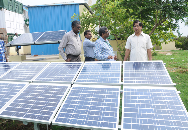 Secretary & Joint Secretary visit to NIWE on July, 2015